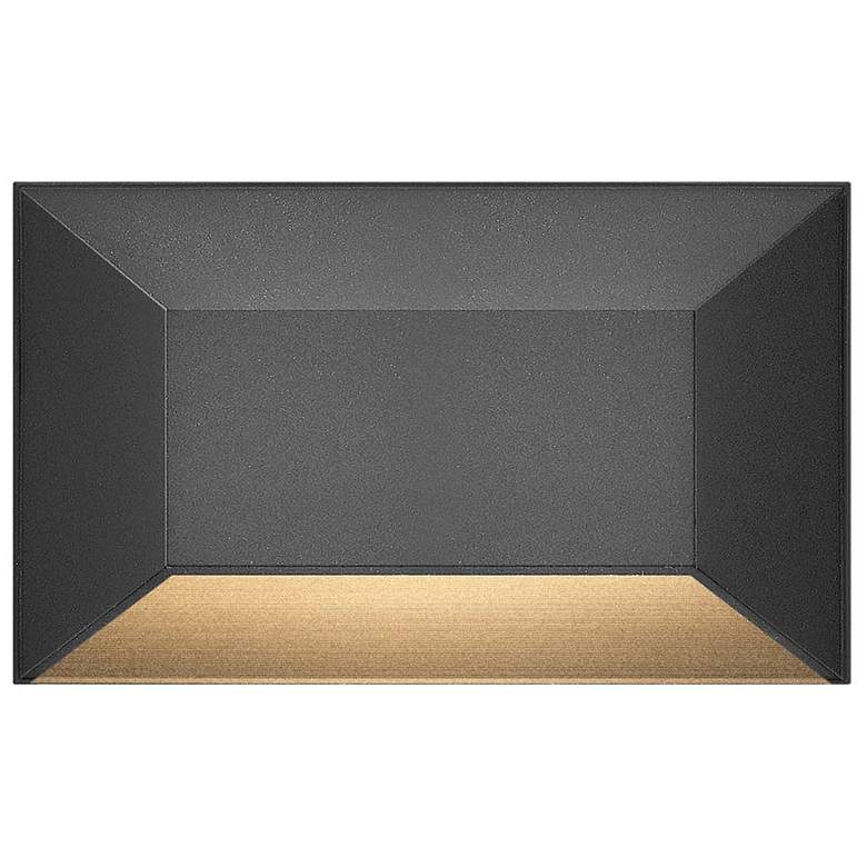 Image 1 Hinkley Landscape Nuvi 12V Medium Rectangular Deck Sconce 5" Black
