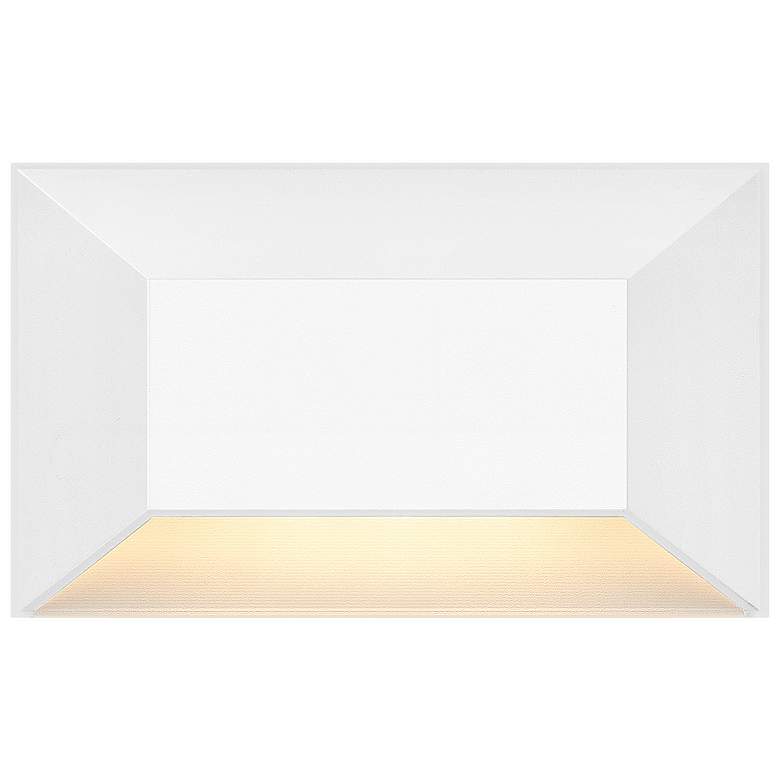 Image 2 Hinkley Landscape Nuvi 12V Medium Rectangular Deck Sconce 5" Matte Whi more views