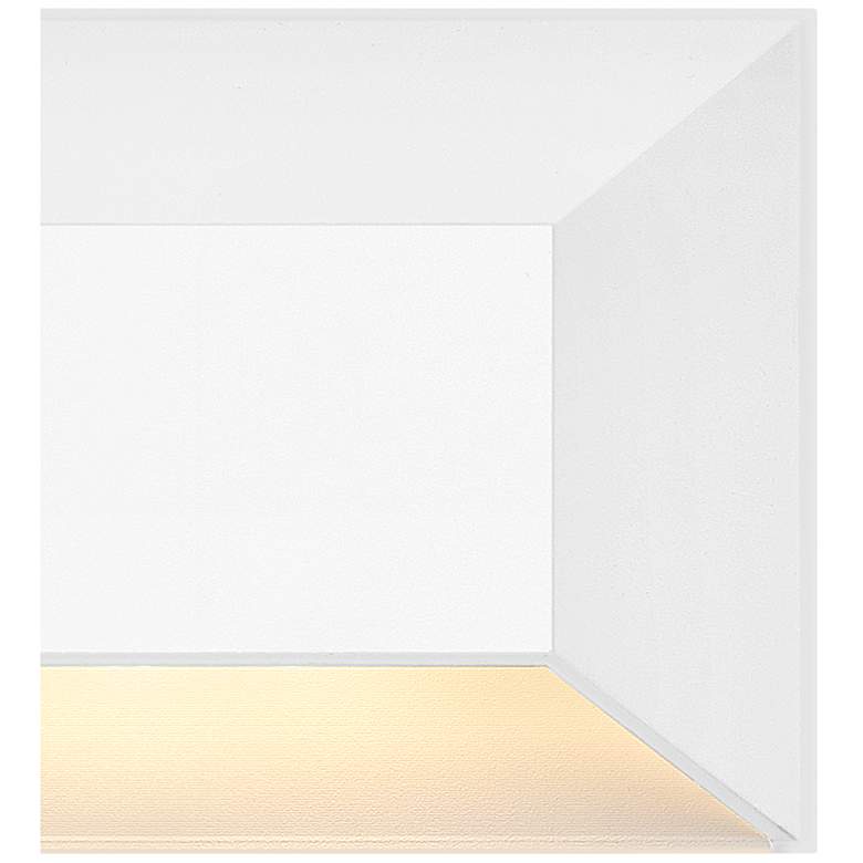 Image 3 Hinkley Landscape Nuvi 12V Medium Rectangular Deck Sconce 5" Matte Whi more views