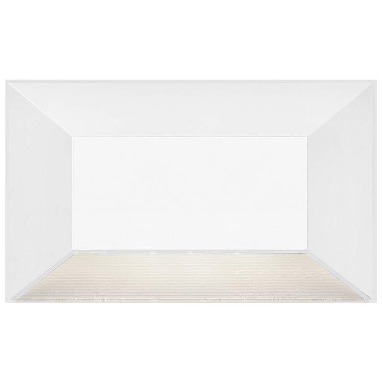 Image 4 Hinkley Landscape Nuvi 12V Medium Rectangular Deck Sconce 5" Matte Whi more views