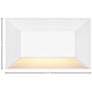 5_Hinkley Landscape Nuvi 12V Medium Rectangular Deck Sconce 5" Matte Whi more views