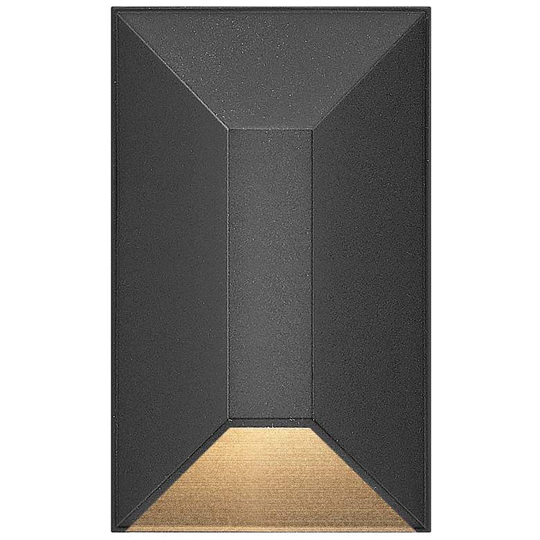 Image 1 Hinkley Landscape Nuvi 12V Small Rectangular Deck Sconce 2" Black