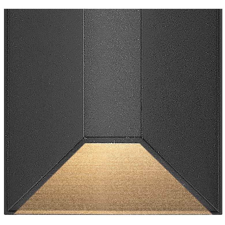 Image 3 Hinkley Landscape Nuvi 12V Small Rectangular Deck Sconce 2" Black more views