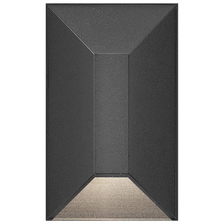 Image 4 Hinkley Landscape Nuvi 12V Small Rectangular Deck Sconce 2" Black more views