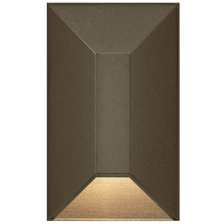 Image 1 Hinkley Landscape Nuvi 12V Small Rectangular Deck Sconce 2" Bronze