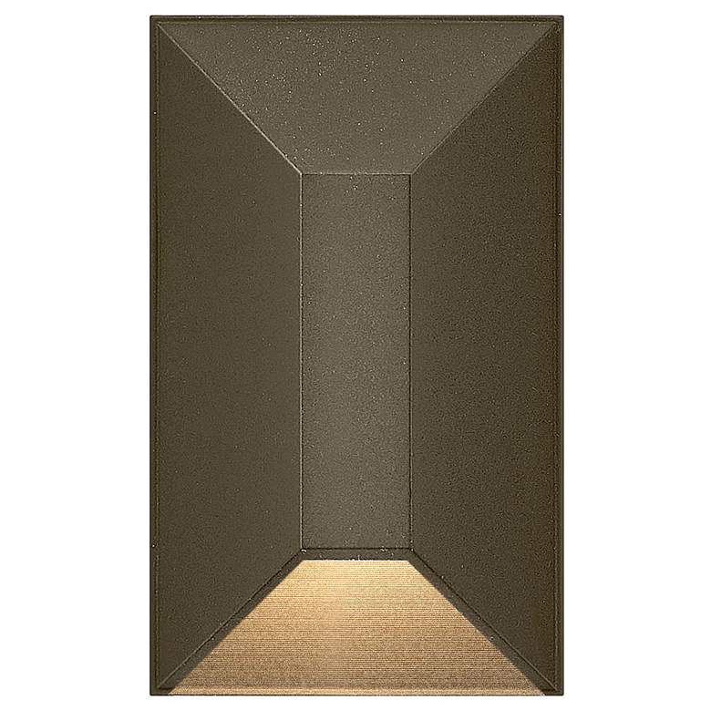 Image 2 Hinkley Landscape Nuvi 12V Small Rectangular Deck Sconce 2" Bronze more views