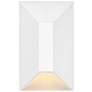 1_Hinkley Landscape Nuvi 12V Small Rectangular Deck Sconce 2" Matte Whit