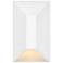 Hinkley Landscape Nuvi 12V Small Rectangular Deck Sconce 2" Matte Whit