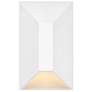 2_Hinkley Landscape Nuvi 12V Small Rectangular Deck Sconce 2" Matte Whit more views