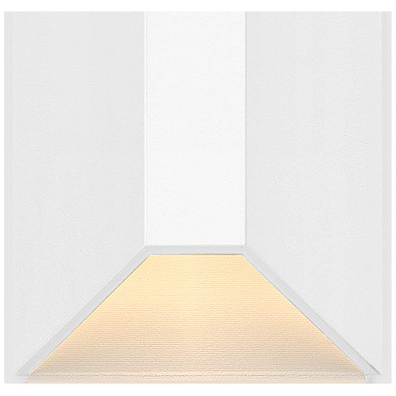 Image 3 Hinkley Landscape Nuvi 12V Small Rectangular Deck Sconce 2" Matte Whit more views