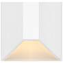 3_Hinkley Landscape Nuvi 12V Small Rectangular Deck Sconce 2" Matte Whit more views