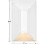 5_Hinkley Landscape Nuvi 12V Small Rectangular Deck Sconce 2" Matte Whit more views