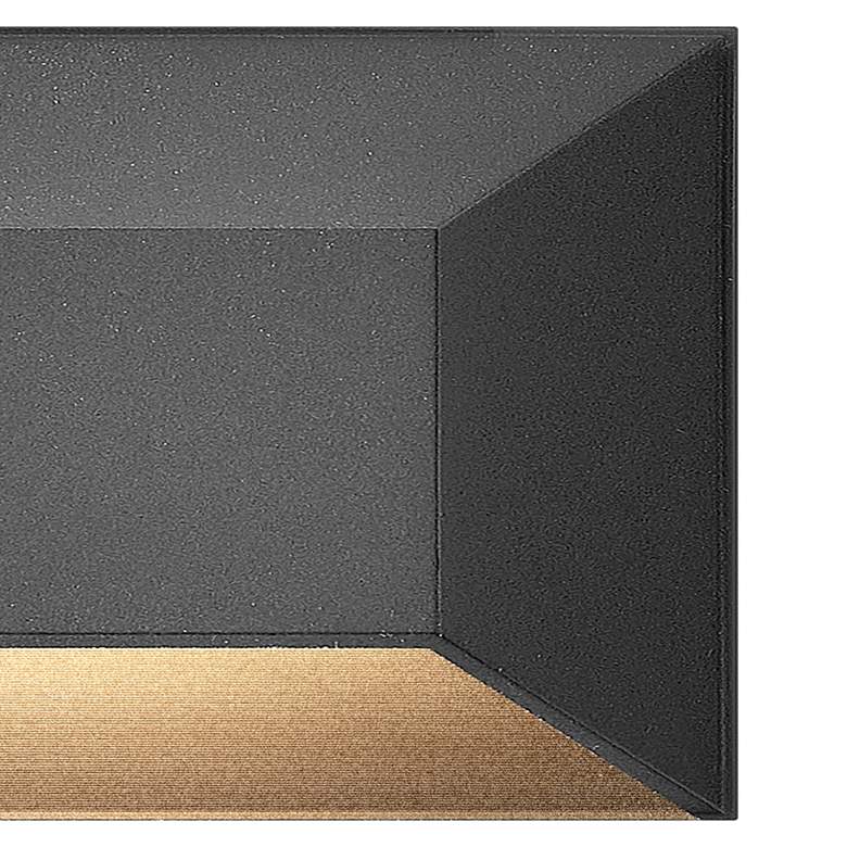 Image 5 Hinkley Landscape Nuvi Large Rectangular Deck Sconce 8" Black more views