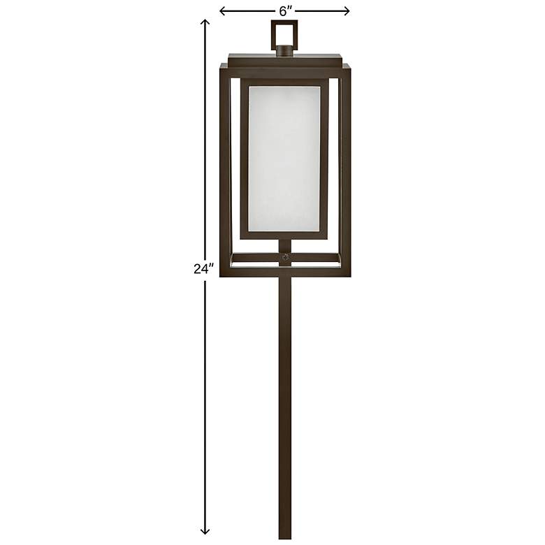 Image 3 Hinkley Landscape Republic 12V LED Path Light 6" Oil Rubbed Bronze more views