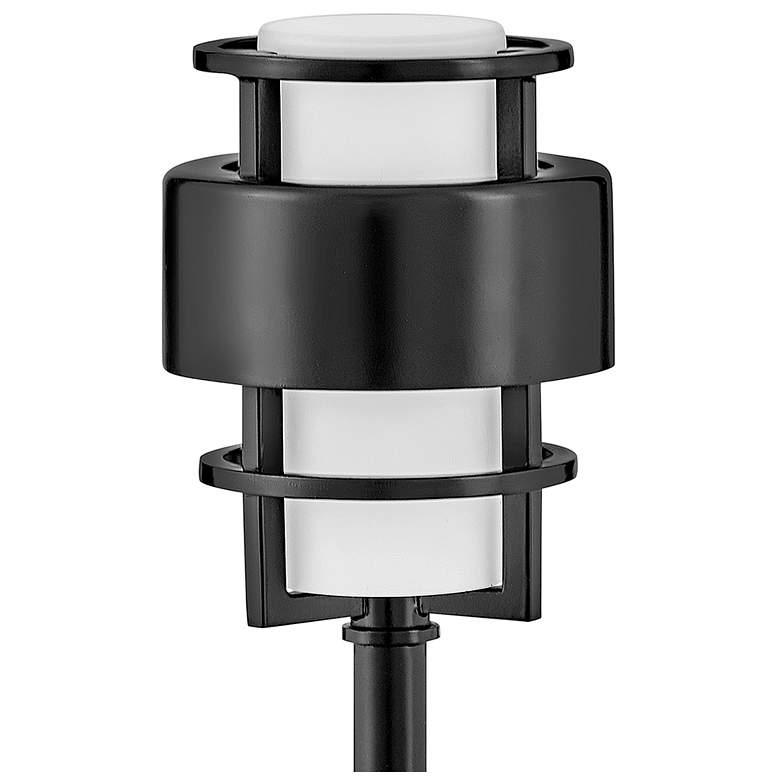 Image 3 Hinkley Landscape Saturn LED Path Light 4.5" Satin Black more views