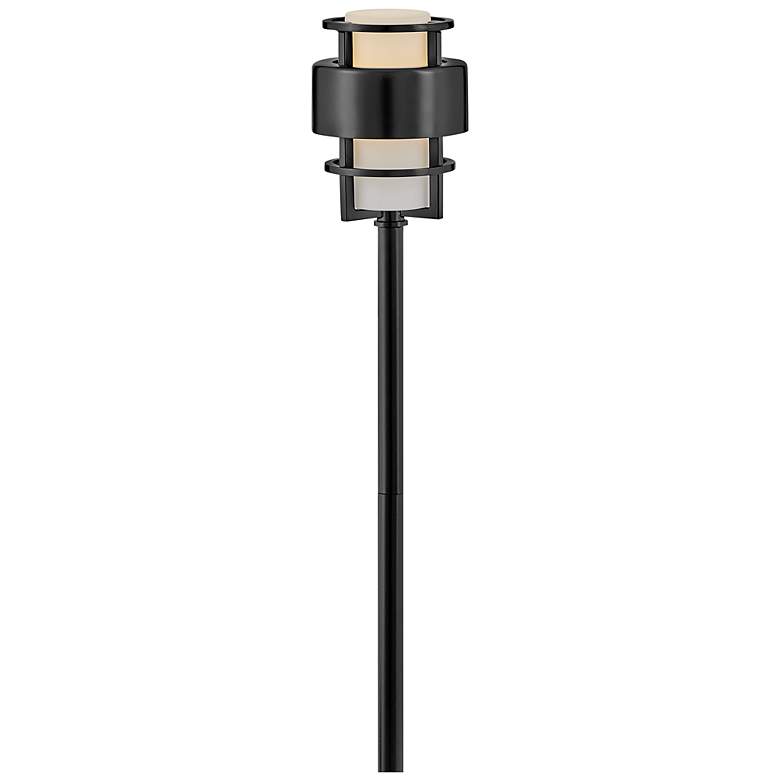 Image 4 Hinkley Landscape Saturn LED Path Light 4.5" Satin Black more views