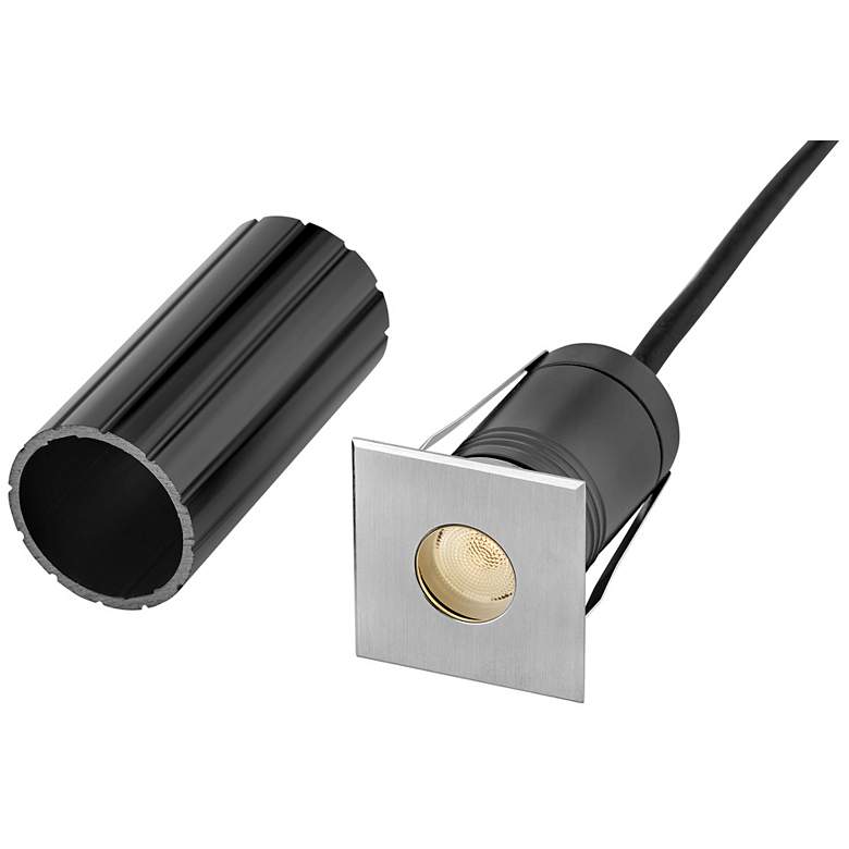 Image 2 Hinkley Landscape Sparta Dot Large LED Square Button 2.25" Stainless S more views