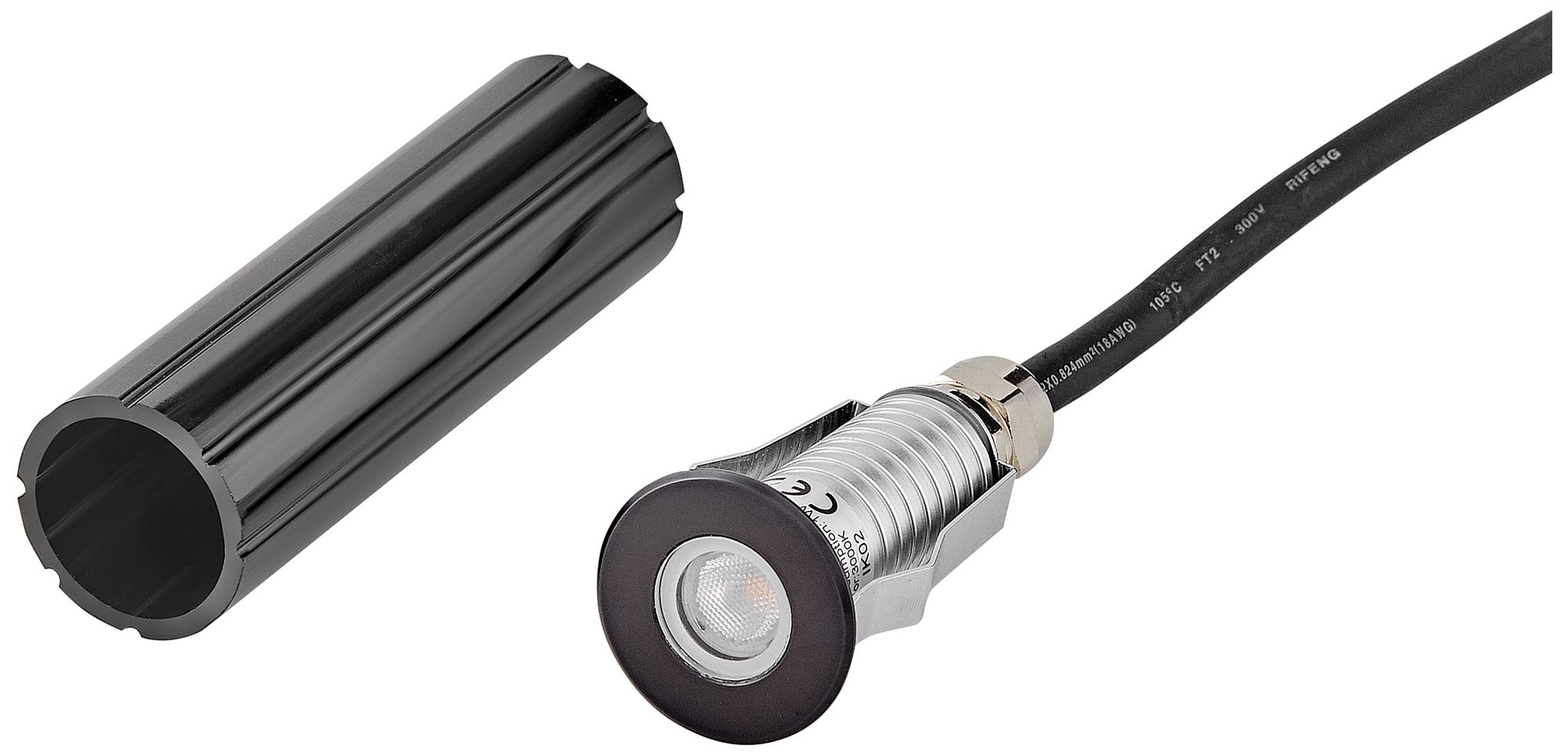 Image 2 Hinkley Landscape Sparta Dot Small LED Button 1.75" Stainless Steel Bl more views