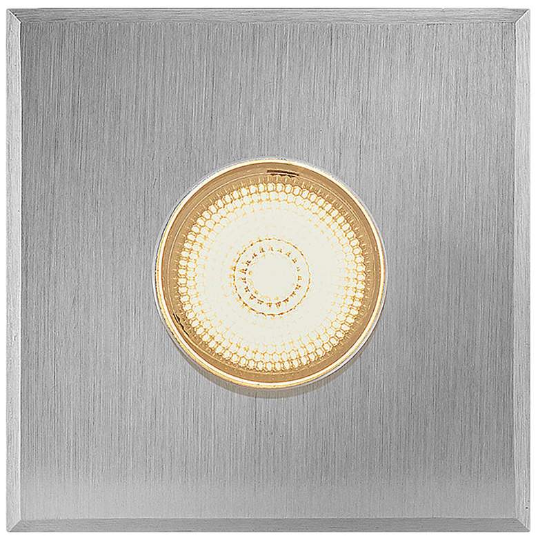 Image 1 Hinkley Landscape Sparta Dot Small LED Square Button 1.75" Stainless S