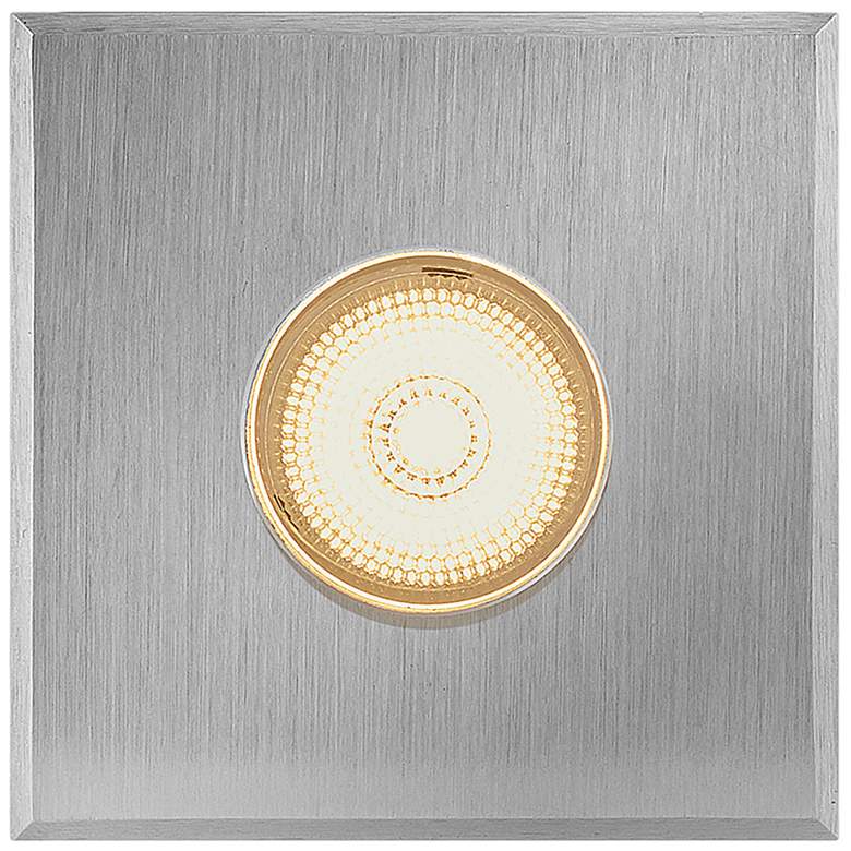 Image 3 Hinkley Landscape Sparta Dot Small LED Square Button 1.75" Stainless S more views
