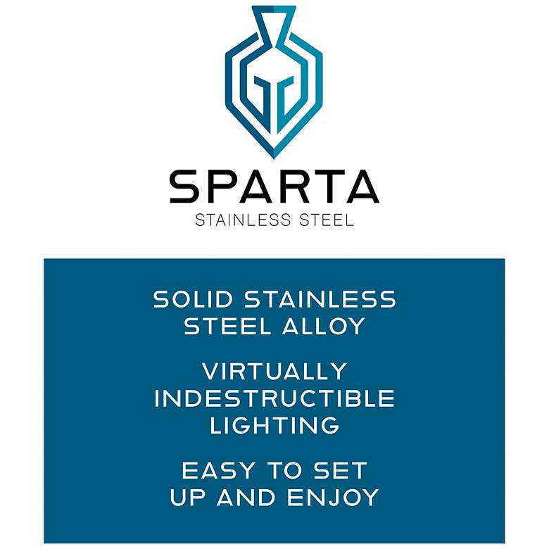 Image 7 Hinkley Landscape Sparta Dot Small LED Square Button 1.75" Stainless S more views