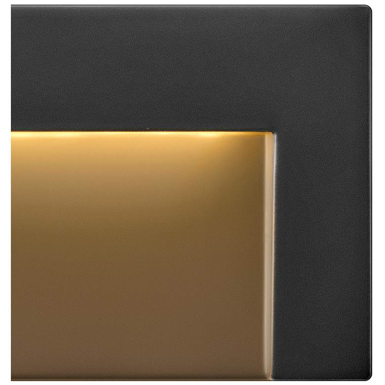 Image 3 Hinkley Landscape Taper Deck Sconce Horizontal 4.5" Satin Black more views