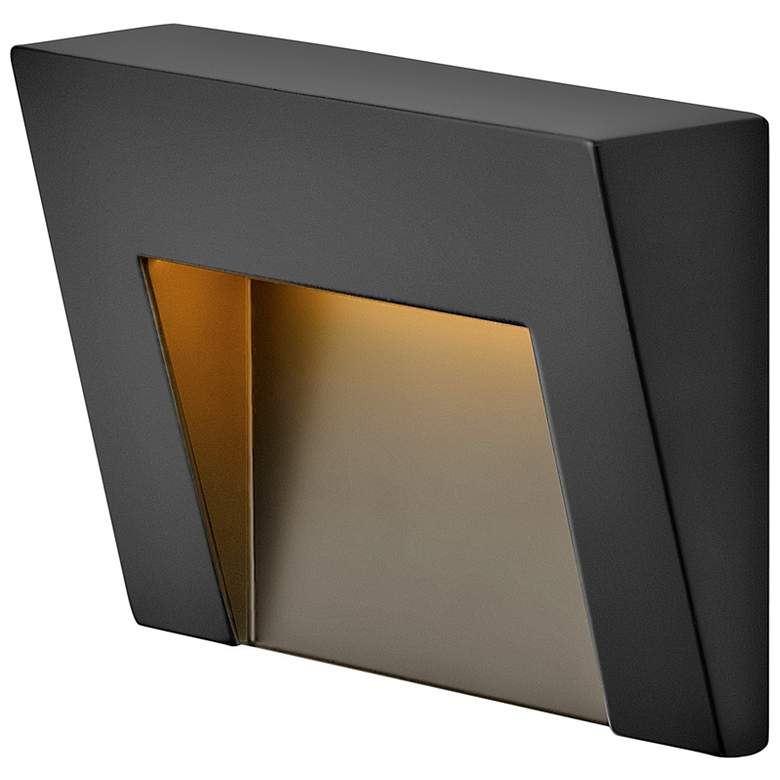 Image 5 Hinkley Landscape Taper Deck Sconce Horizontal 4.5" Satin Black more views