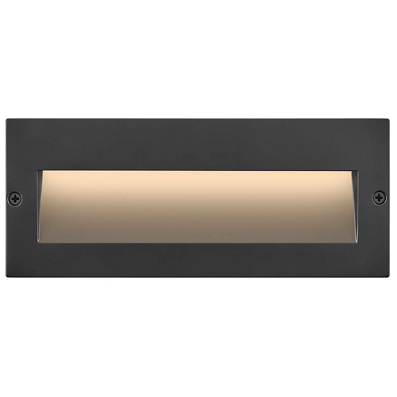 Image 1 Hinkley Landscape Taper Step 12V Wide Horizontal 8.5" Matte Black Stai