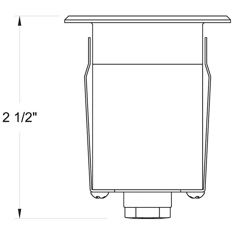 Image 3 Hinkley Landscape Tilt LED Square Wall Light 2.25" Stainless Steel more views