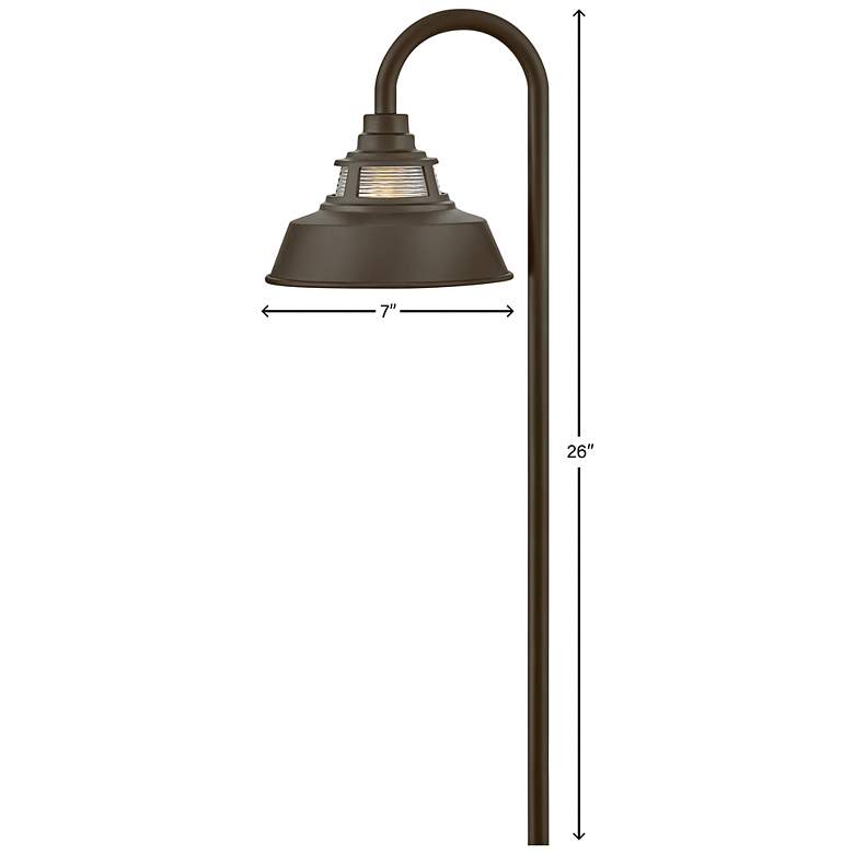 Image 6 Hinkley Landscape Troyer LED Path Light 7.0" Oil Rubbed Bronze more views