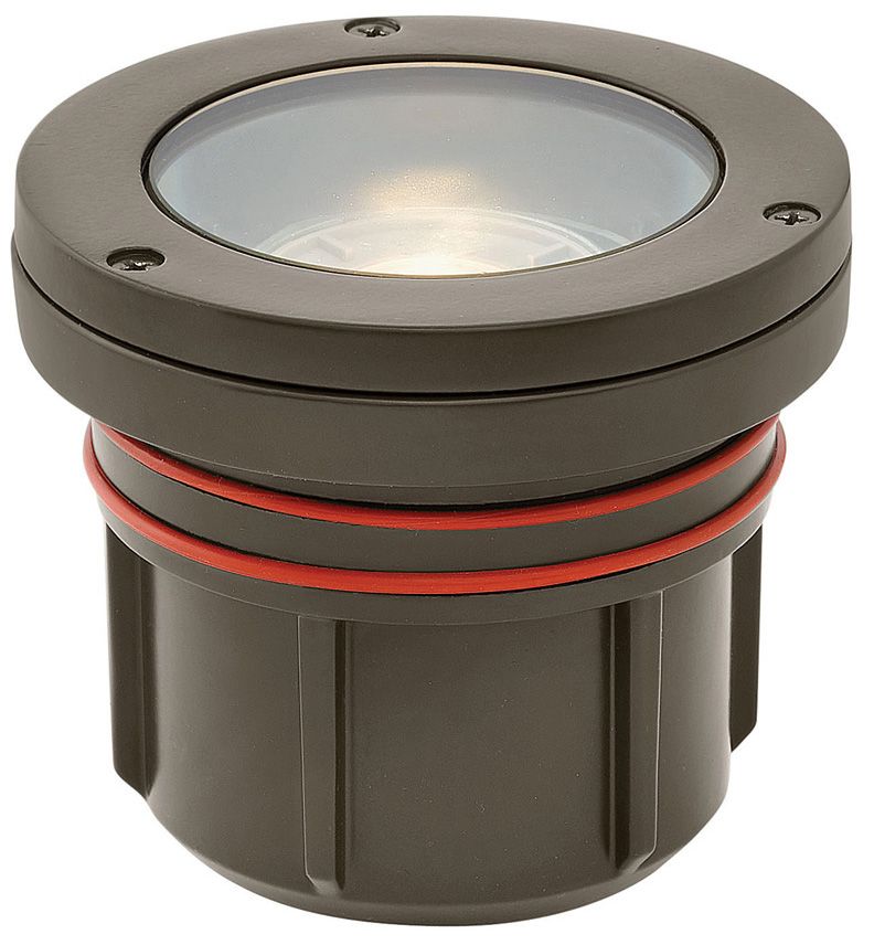 Hinkley Landscape Well Light Flat Top Well Light 4.5" Bronze