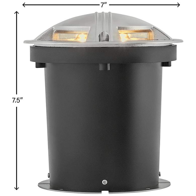 Image 5 Hinkley Landscape Well Light LED Quad-Directional 12V 7" Stainless Ste more views