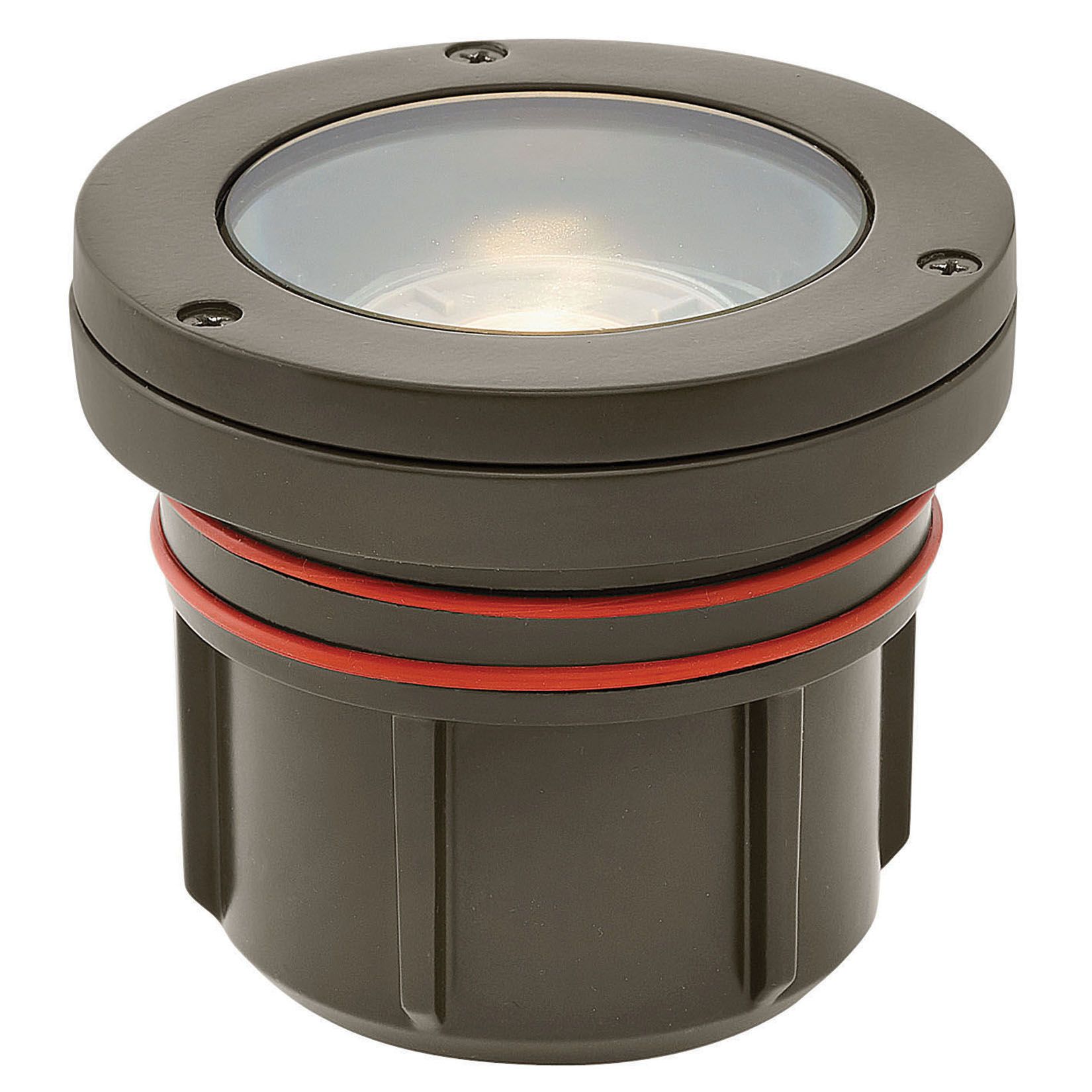 Image 2 Hinkley Landscape Well Light Variable Output LED 2700K Flat Top 4.5" Bronze more views