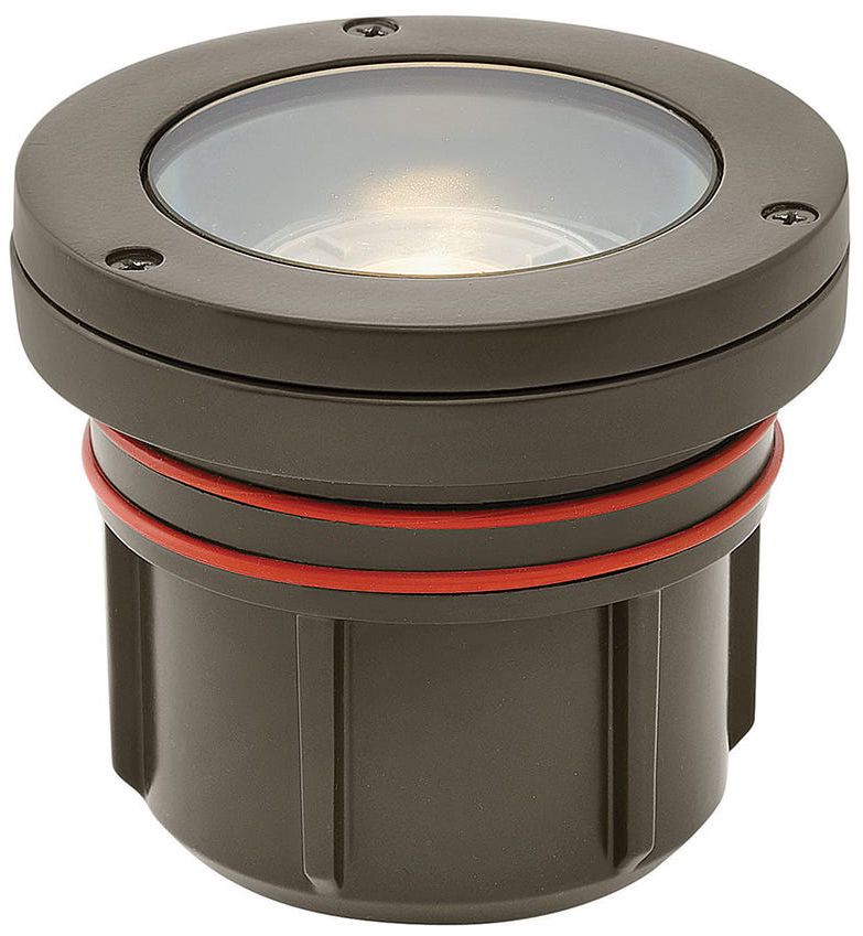 Hinkley Landscape Well Light Variable Output LED 3000K Flat Top 4.5" Bronze