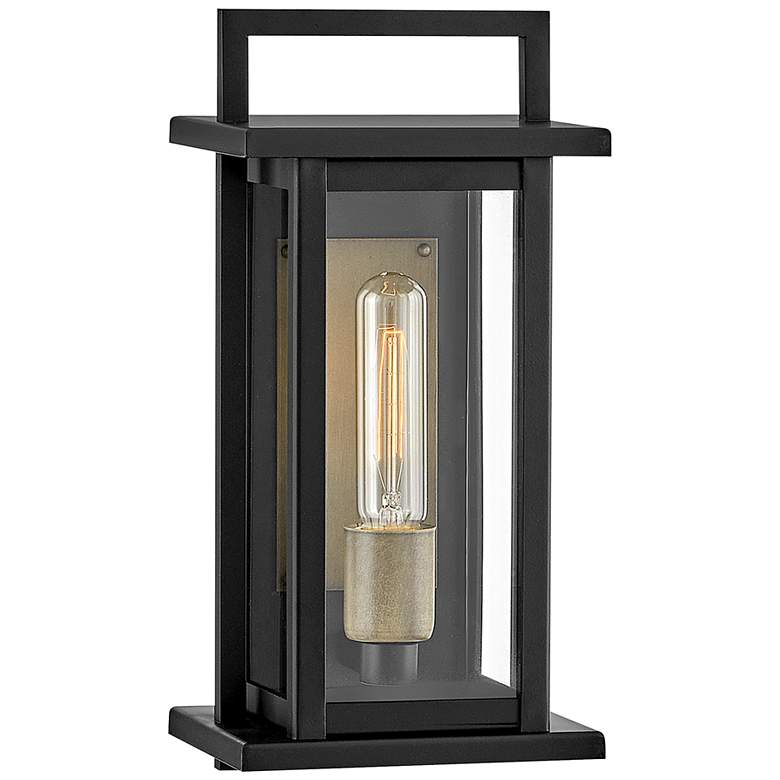 Image 1 Hinkley Langstone 13 1/2 inch High Black Outdoor Wall Light