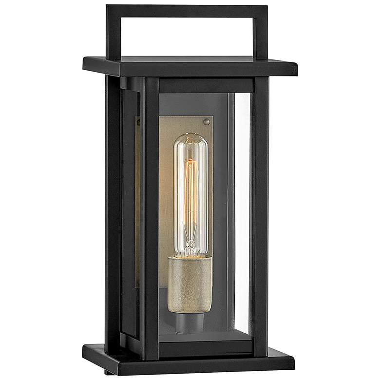 Image 1 Hinkley Langstone 13 1/2" High Black Outdoor Wall Light