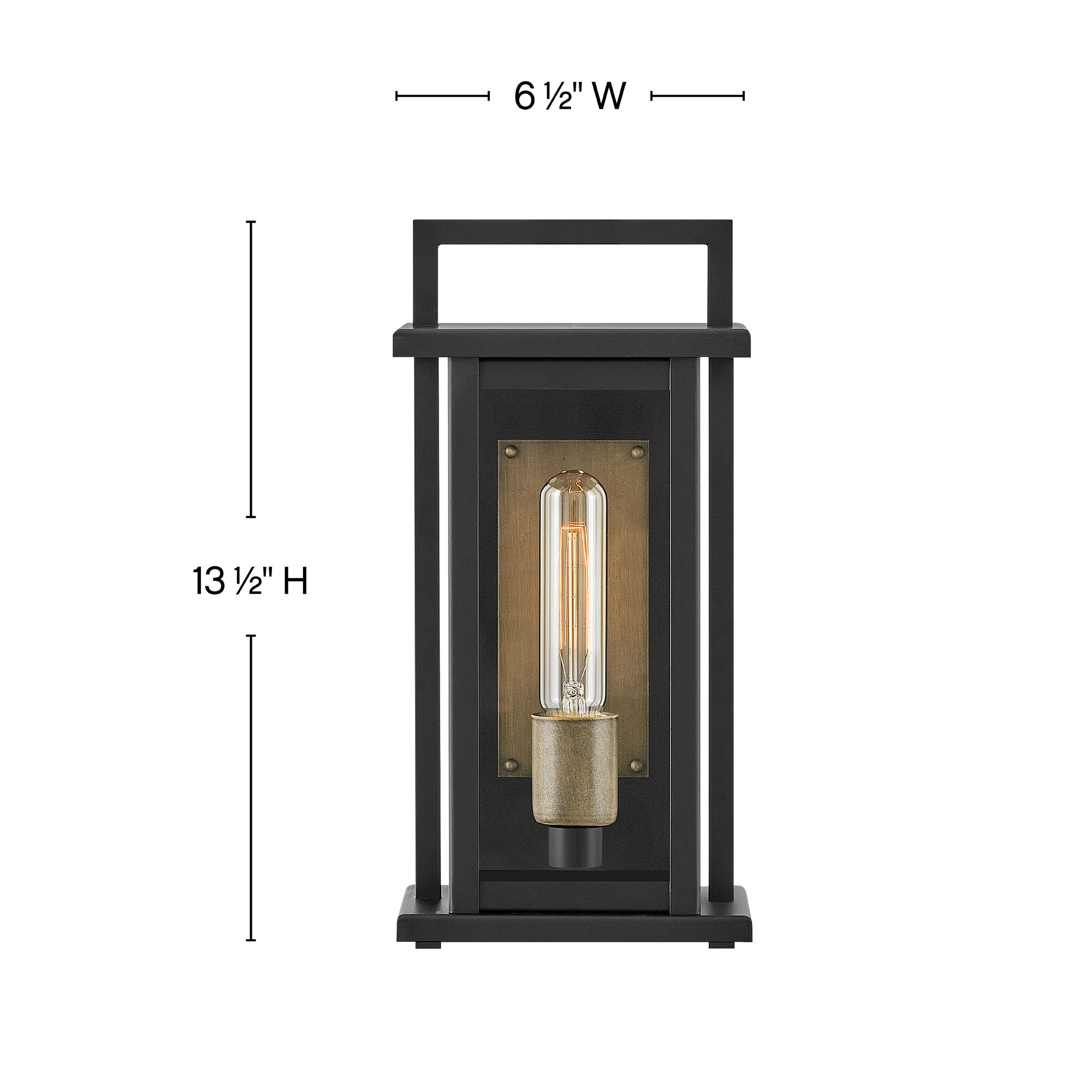 Image 3 Hinkley Langstone 13 1/2" High Black Outdoor Wall Light more views