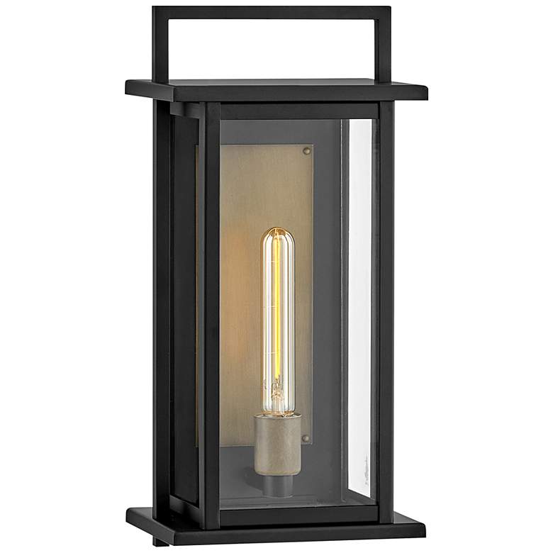 Image 1 Hinkley Langstone 18 1/4" High Black Outdoor Wall Light