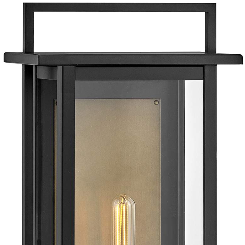 Image 2 Hinkley Langstone 22 1/4 inch Wide Black Finish Lantern Outdoor Wall Light more views