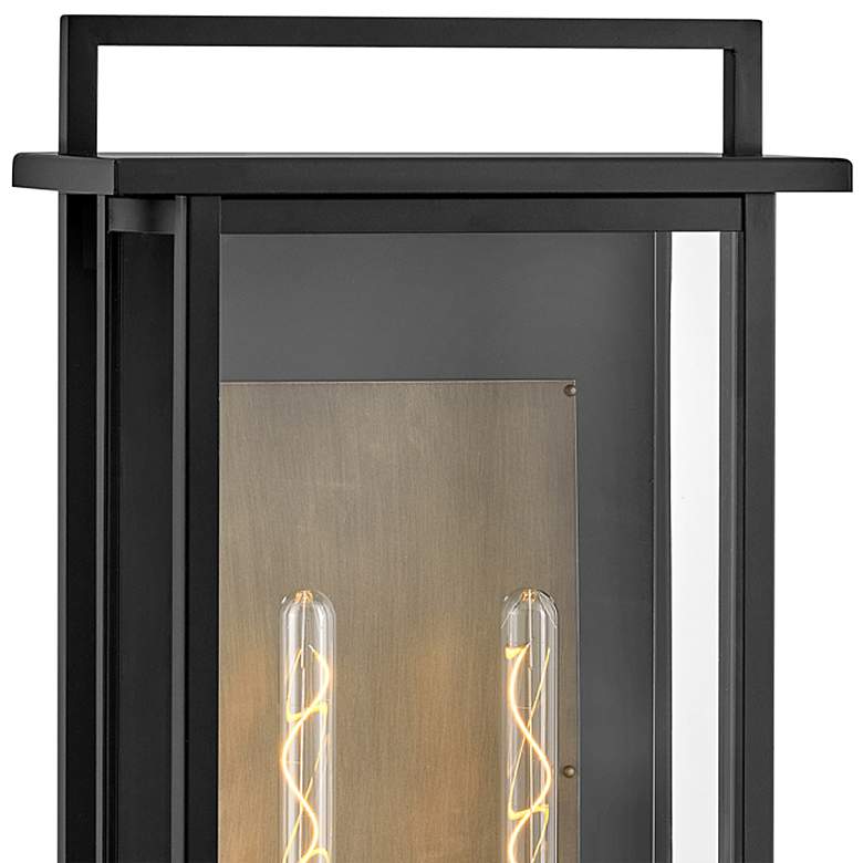 Image 2 Hinkley Langstone 28 inch High Black 2-Light Outdoor Wall Light more views
