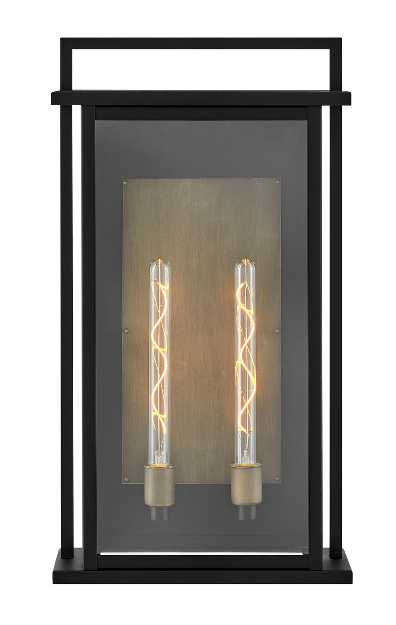 Image 6 Hinkley Langstone 28" High Black 2-Light Outdoor Wall Light more views