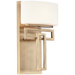 Hinkley Lanza 12&quot; High Modern Luxe Brushed Bronze Wall Sconce