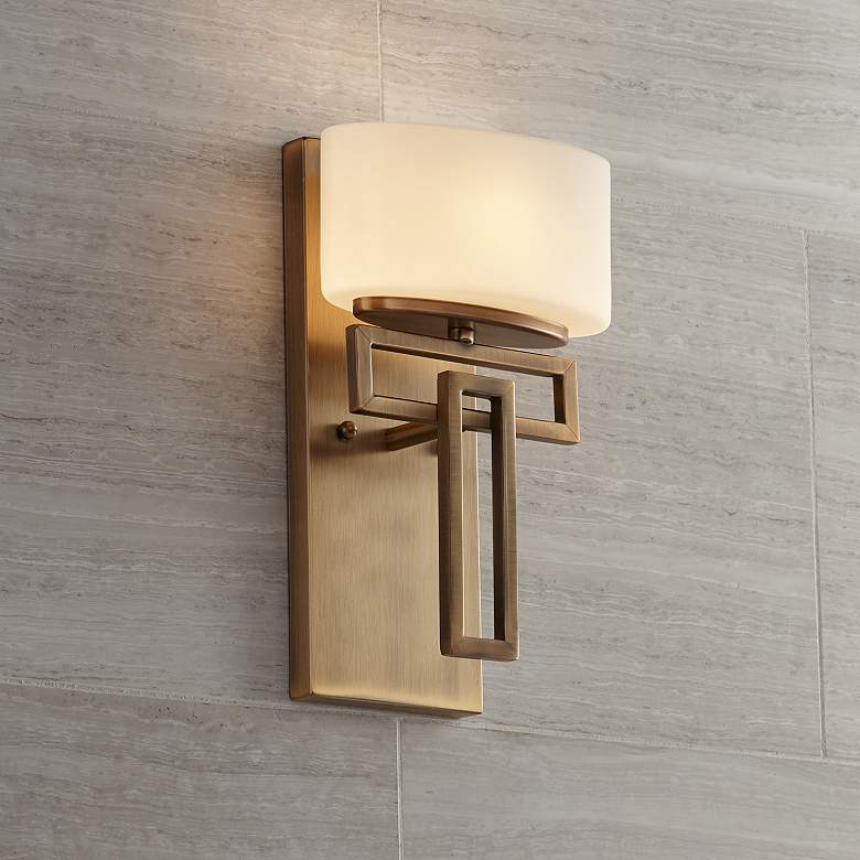 Image 7 Hinkley Lanza 12 inch High Modern Luxe Brushed Bronze Wall Sconce more views