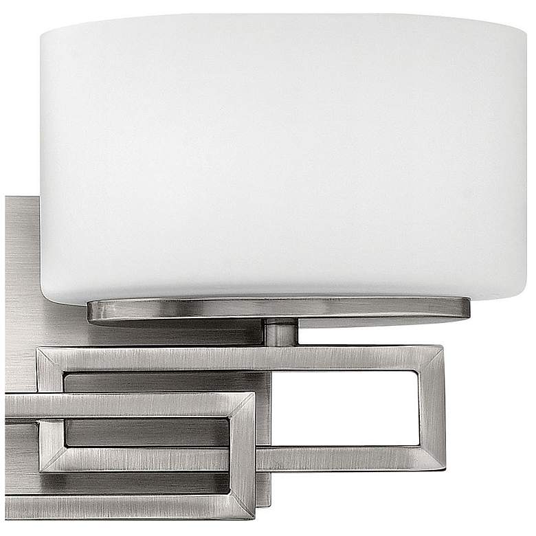 Image 3 Hinkley Lanza 16 1/2" Wide Nickel and Opal Glass Bathroom Wall Light more views