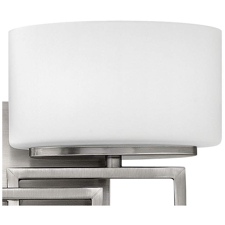 Image 5 Hinkley Lanza 16 1/2" Wide Nickel and Opal Glass Bathroom Wall Light more views