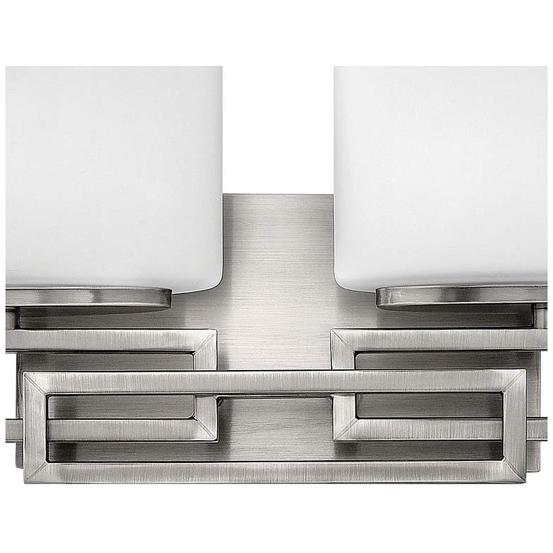 Image 6 Hinkley Lanza 16 1/2" Wide Nickel and Opal Glass Bathroom Wall Light more views