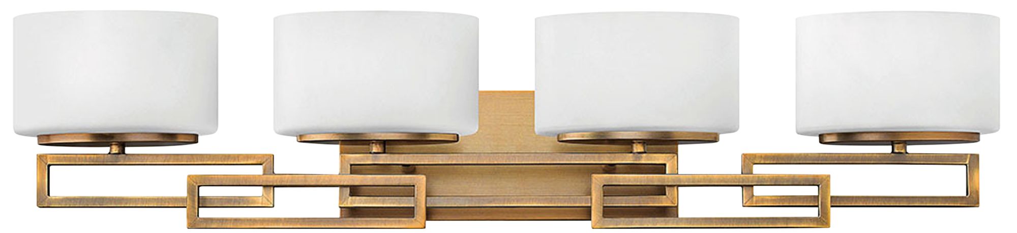 Image Hinkley Lanza 34" Wide Modern 4-Light Brushed Bronze Bath Light