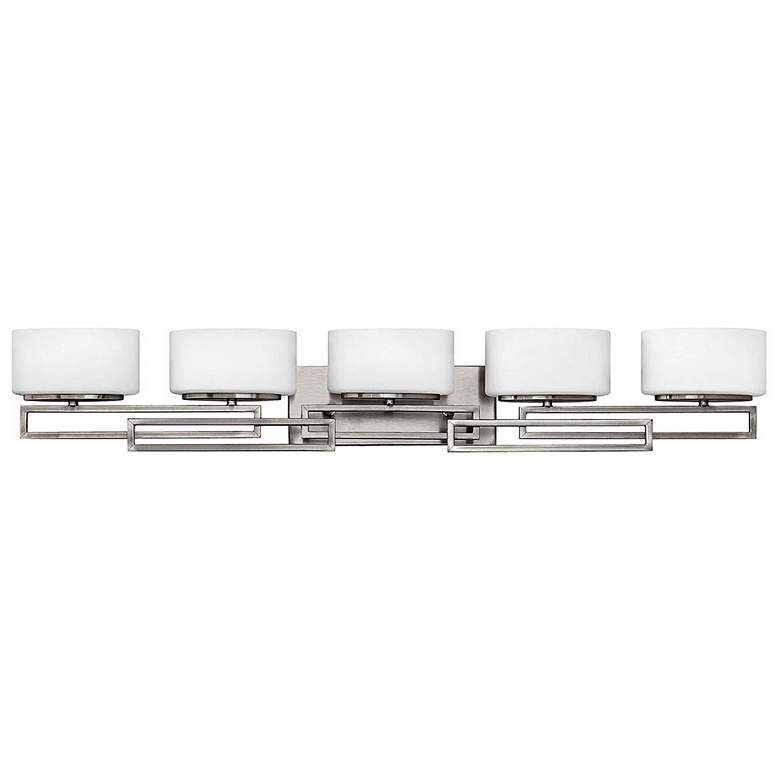 Image 1 Hinkley Lanza 43" Wide Antique Nickel 5-Light Bath Light