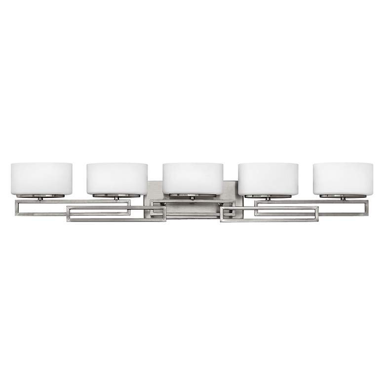 Image 2 Hinkley Lanza 43" Wide Antique Nickel 5-Light Bath Light more views