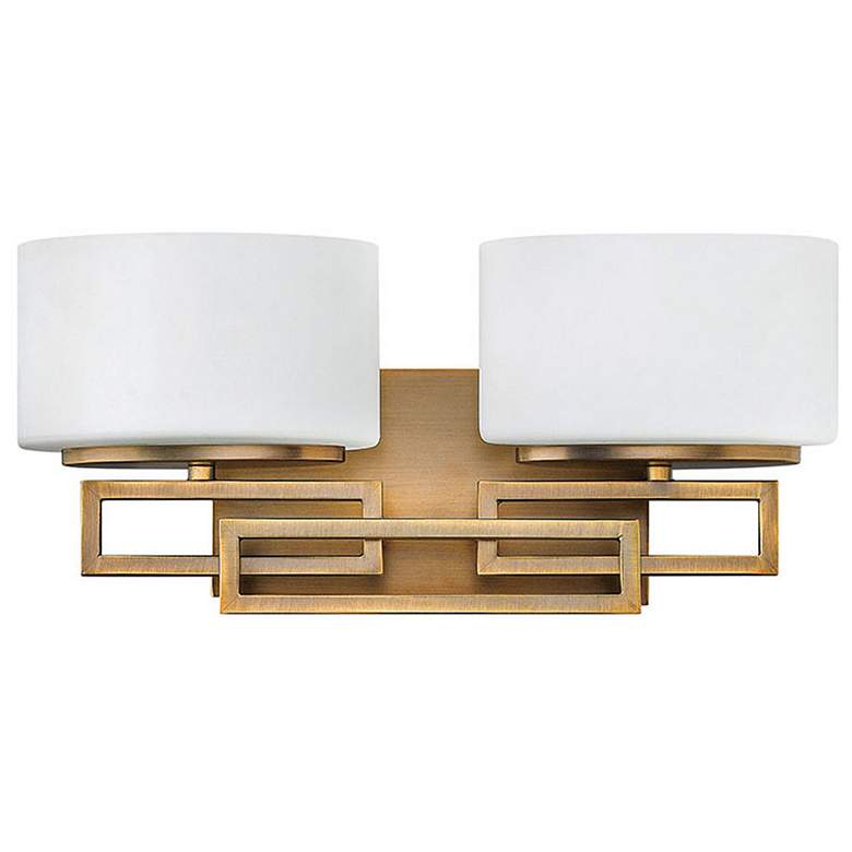 Image 1 Hinkley Lanza Bronze 16 1/2"W 2-Light Bathroom Wall Light